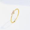 Elegant 14K Gold Plated Heart Rings for Women with Zirconia Stones Delicate Minimalist Fine Jewelry Gift