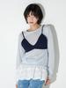 Mellotoli Bustier Knit Set (Sky Blue)