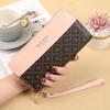 New women's double-pull wallet, color matching clutch bag, card bag, summer versatile fashion change bag, women's mobile phone bag, large capacity