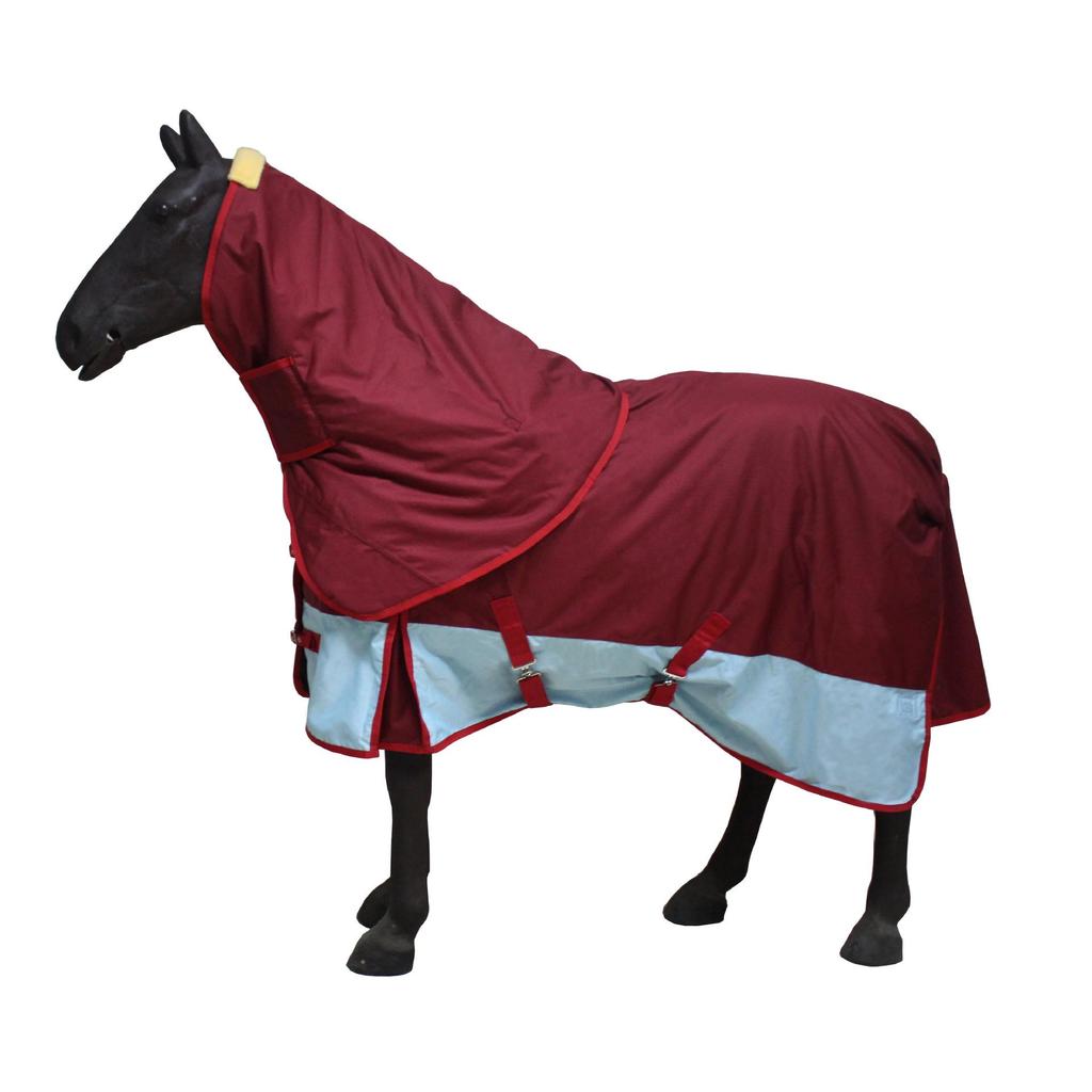600D Winter Horse Rug with Detachable Breathable Neck Warmer