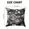 Eye Chaos square Jacquard Pillow Cover for Sofa Office Waist Cushion Cover Home Decorative Pillowcase