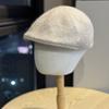 Embroidered Letter R Shaped Beret Hat for Women in Autumn and Winter Cashmere Blend Warm Reverse Wear Forward Hat