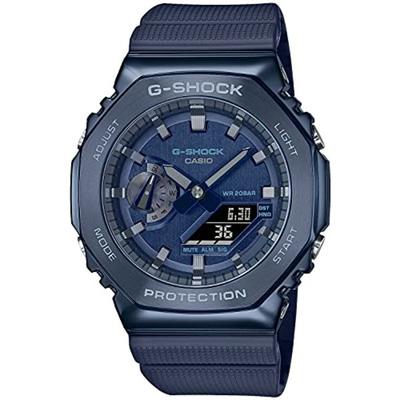 G-SHOCK Kvarts GM-2100N-2AJF Herreur Metal Dækket LED Lys Blå NY