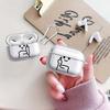 Cute Stick Figure Gestures Case For Airpods 4 Pro3 2 Pro2 3 Pro 1 Clear Earphone Cases Cover