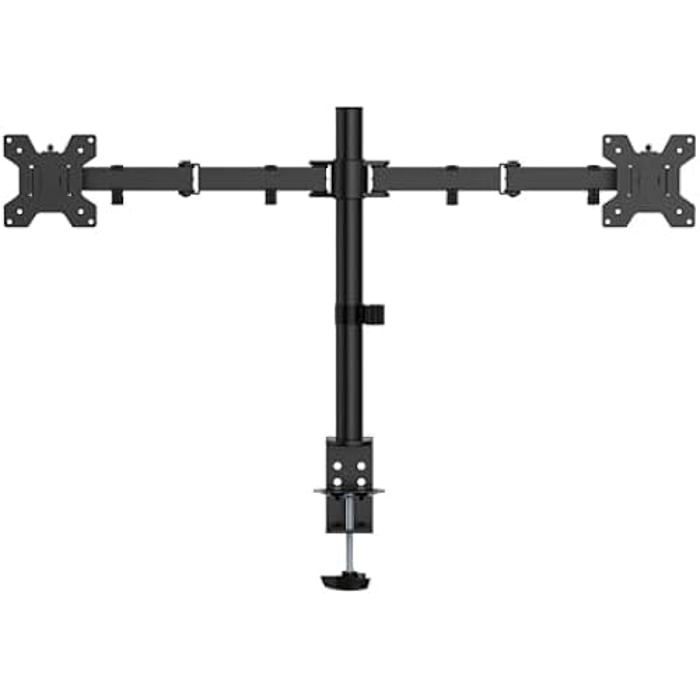 Support De Table - AISENS - DT32TSR-279 - Rotatif Et Inclinable - 3 Pivots - 2 Accoudoirs - Noir