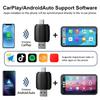 2in1 Wireless CarPlay Adapter&Android Auto Mini Box Carplay Wired to Wireless Dongle Plug&Play Type-C/USB WIFI BT for Wired Cars