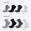 Șosete bărbați din bumbac cu cinci degete, cu degete despicate, respirabile și absorbante de transpirație pentru sporturile de toamnă și iarnă, culori uni