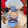 Warmer Haustierpullover Kleine Hunde Katzen Baumwollstrick Tragen Stilvolles Koreanisch Inspiriertes Design
