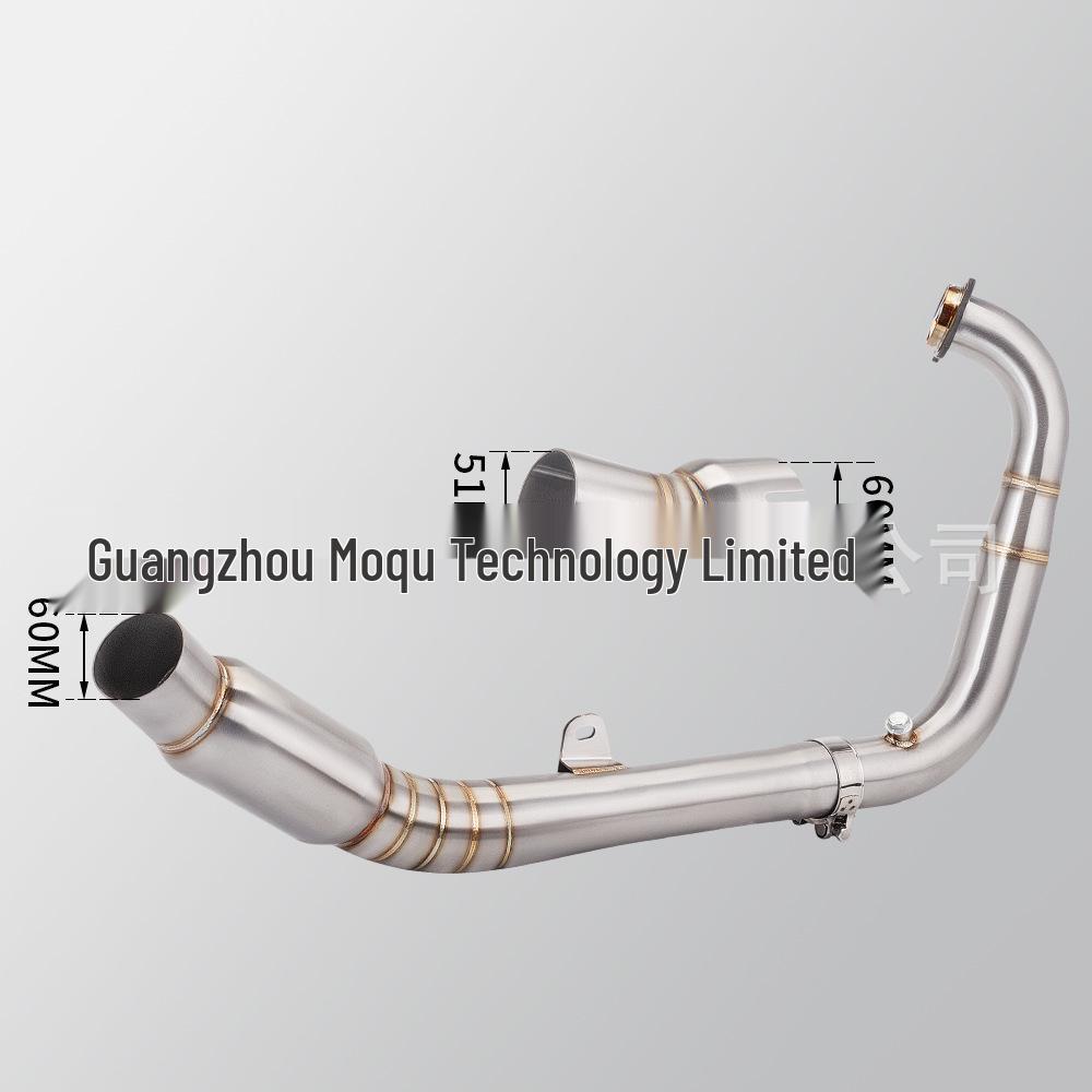 Motorcycle Exhaust System for KY450 Rally - Stainless Steel Full Set with Silencer