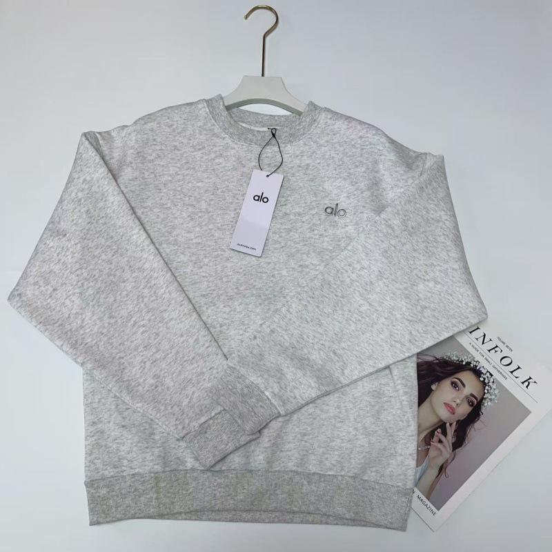 

Женский повседневный свободный свитшот 2025: Осень Новинка, С круглым вырезом, С принтом, Спортивный топ с длинным рукавом Small белый/серый