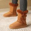 Autumn/Winter Women's Large Medium Top Boots with Thick Warm Sleeve Cotton Boots Snow Boots