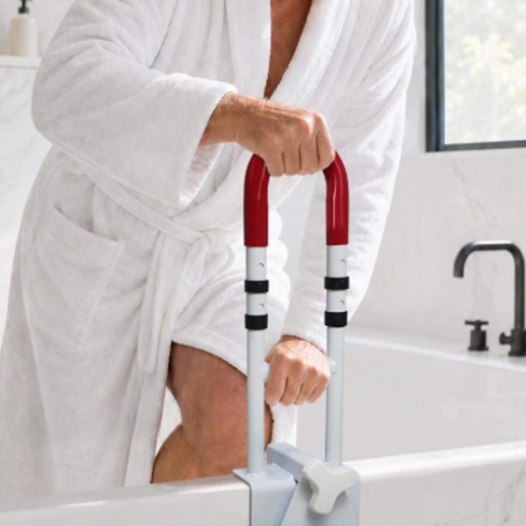 Bathtub Safety Rail with Clamp Non-Slip Durable for Elderly