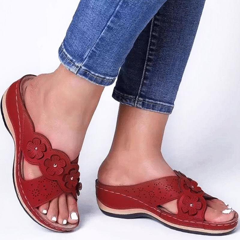 Fashion Women Slippers Wedges Summer Shoes Women Plus Size Slides Female Summer Sandals Heels Chausson Femme 2024 Casual Summer Slippers