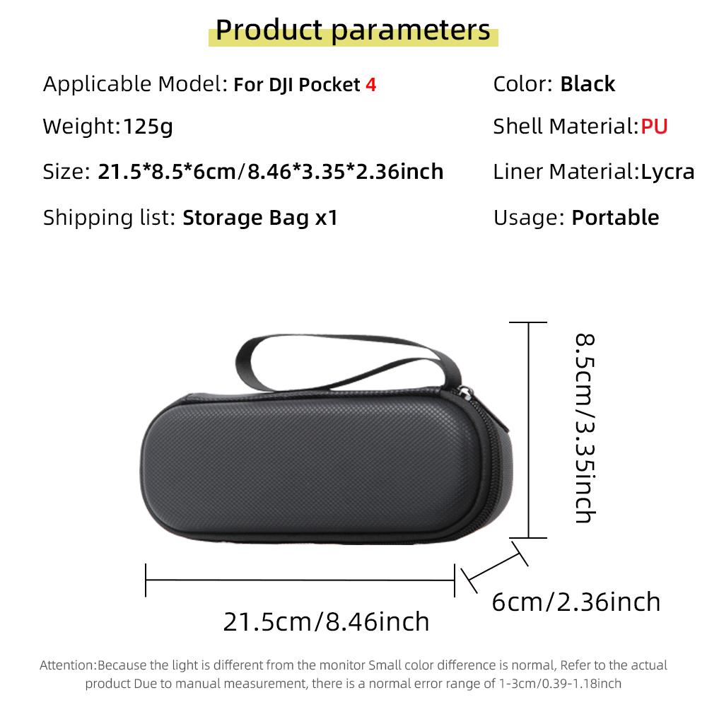 For DJI OSMO Pocket 1 Hard Shell Storage Bag Shockproof Protective Case Portable Travel Carrying Camera Organizer Accessory