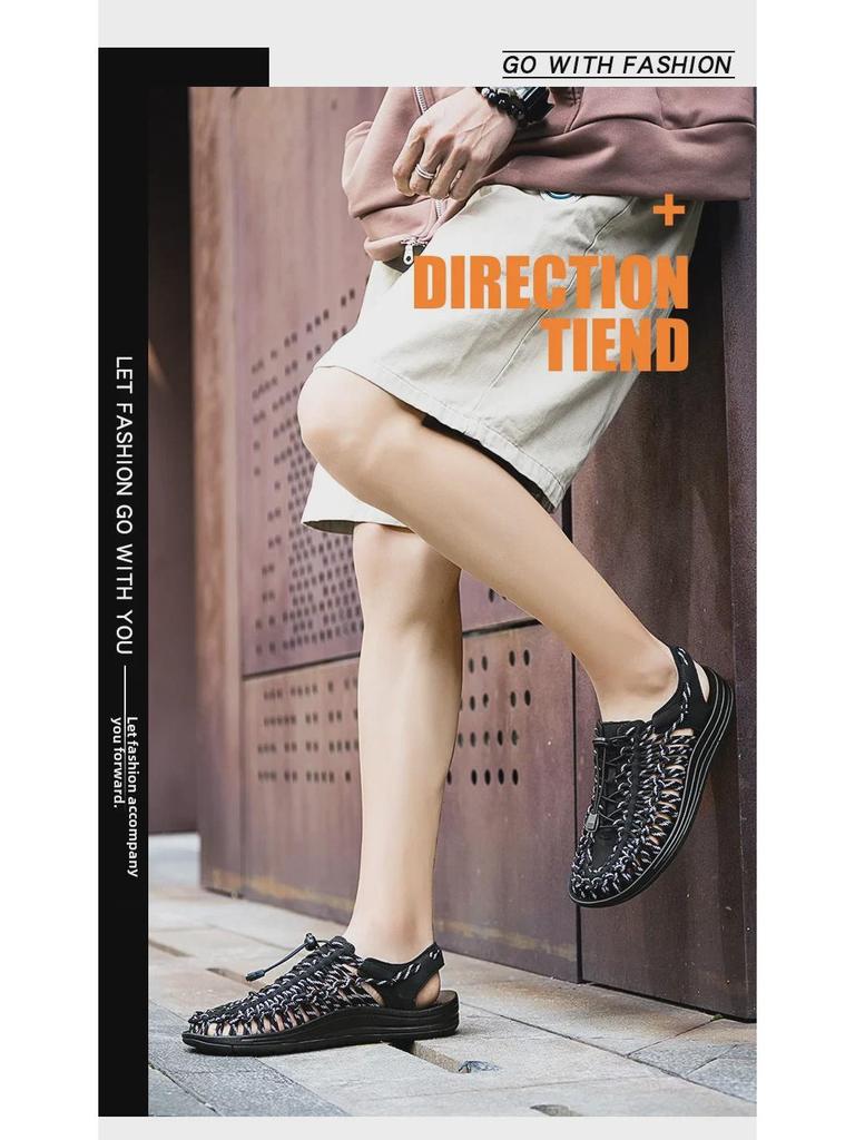 2024 Summer Trendy Baotou Sandals: Fashionable Casual Men's Beach Shoes
