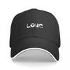 Love Cats White Silhouette A Baseball Caps Hat