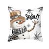 Fronha de Decoração de Natal Árvore Alce Boneco de Neve Feliz Ano Novo Capa de Almofada izável