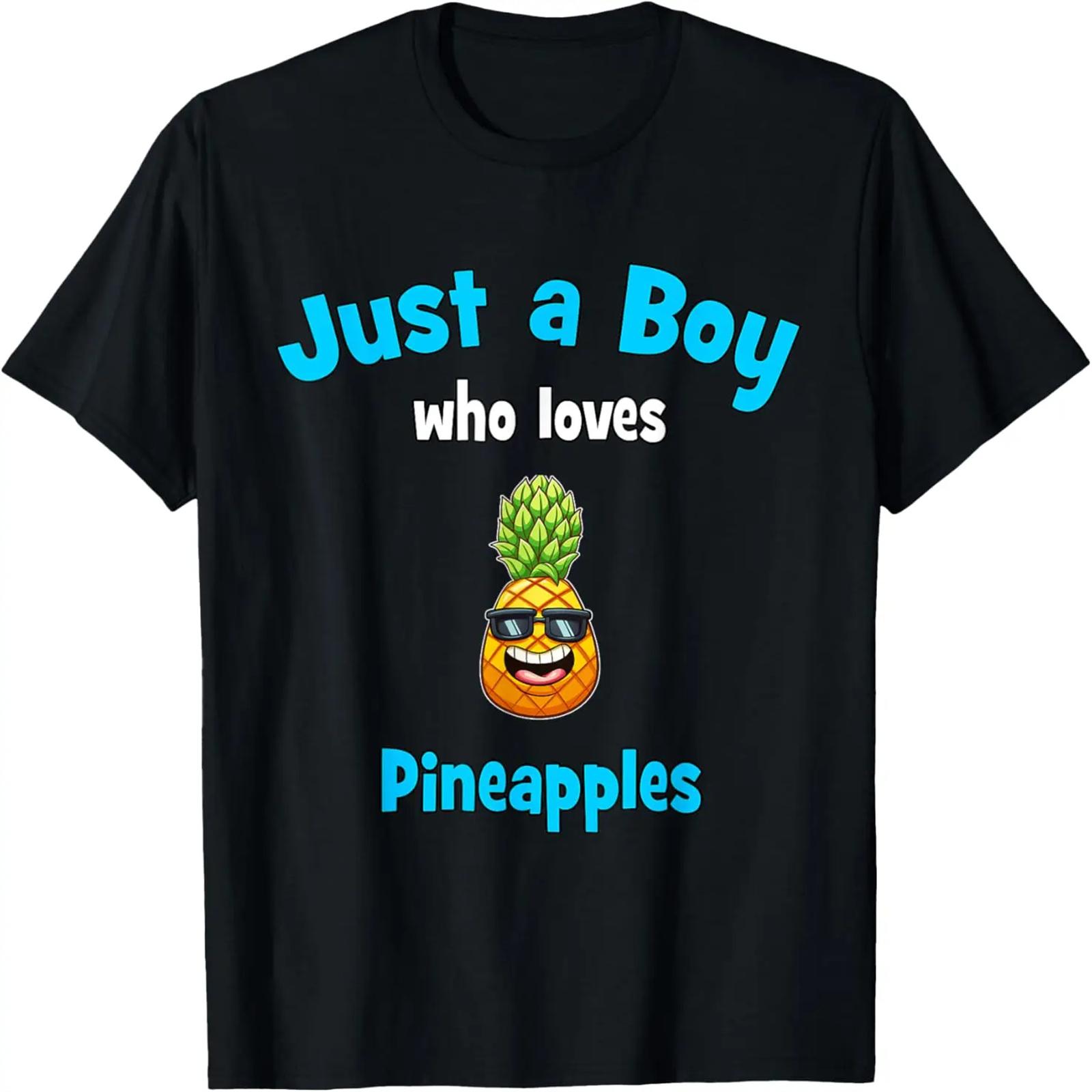 Pineapple Shirt for Boys _ Children s Pineapple T-Shirt S