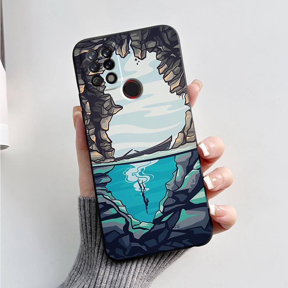 For Tecno Pova Case LD7 LD7j Fashion Marble Cover Matte Phone Case For Tecno Pova Soft Silicone Fundas 6.8'' Back Cover Bumper