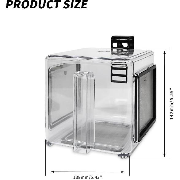 Saim Fish Breeding Box, Acrylic Aquarium Breeding Boxes, Acrylic Fish Isolation Box Hanging Aquarium Hatchery Tank for Small Baby Fishes Shrimp