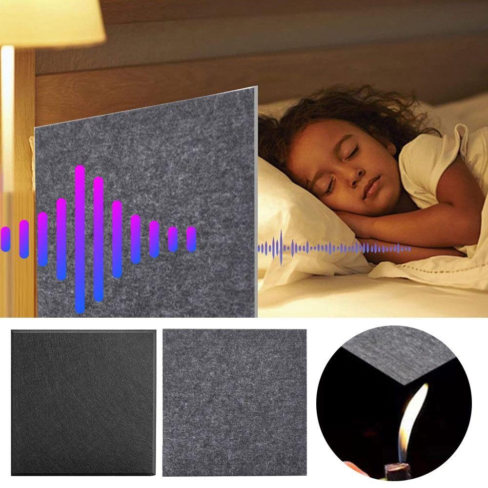 6 pieces/pack Self-Adhesive Sound-absorbing Foam DIY 3D Wall Decoration Board