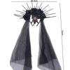 Rhinestone Halloween Headband Gothic Bride Hairband Headdress Veil Headband  Party