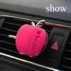 Apple-shaped Automotive Air Freshener with Floral-decorative Vent Clip Design, Including Aromatherapy Inserts, Ideal for Vehicle Interior Accessories