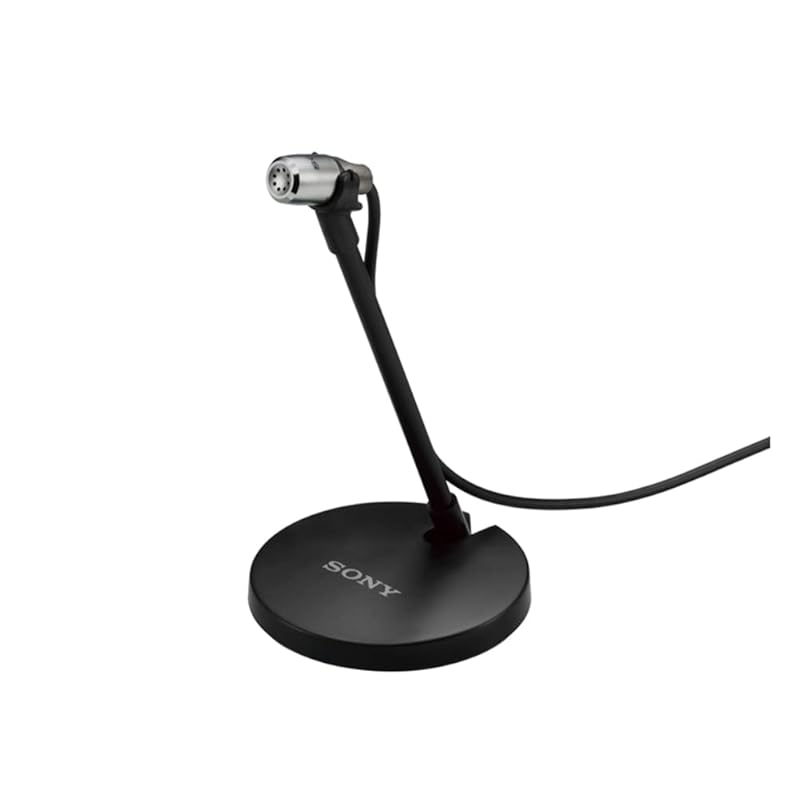 

sony condenser microphone AUX For monaural/PC calls Mic stand and holder clip included ECM-PC60