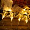 USB-Powered LED Photo Clip String Lights: Heart & Star Design for Colorful Decoration