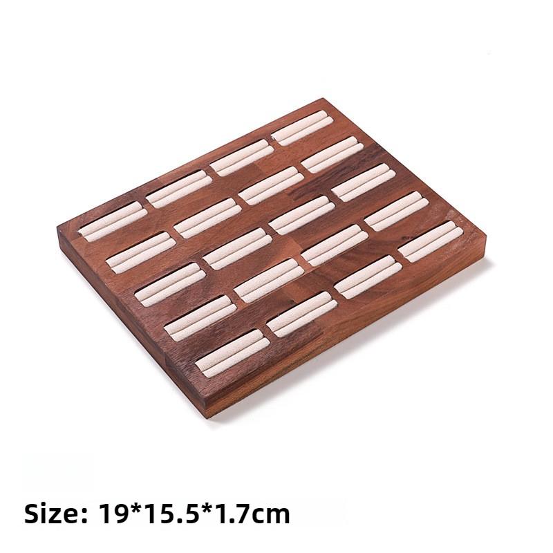 Wooden Jewelry Organizer Tray Rings Earrings Display Pallet Necklace Jewellery Showcase Pallet Large Capacity Rings Storage Tray