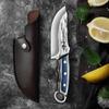 Stainless Steel Meat Cleaver Kitchen Household Boning Knife Hand Forged Hammer Pattern Slicing Knife Fish Knife Barbecue Knife