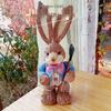 45CM Medium Woven Reed Rabbit Handmade Forest Style Folk Home Decoration Souvenir