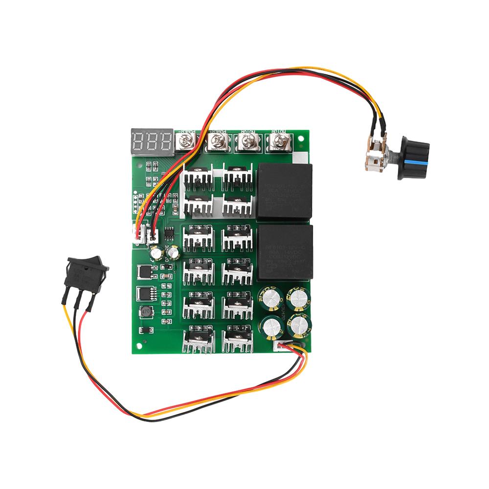 

DC10-55V 60A DC Brush Motor Motor Speed Switch Induction Speed Switch Forward and Reverse Digital Tachometer Motor Governor Model 1