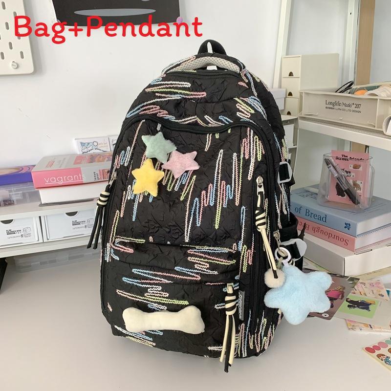 Girl Backpack School Bag With Nylon Material For Middle School Students