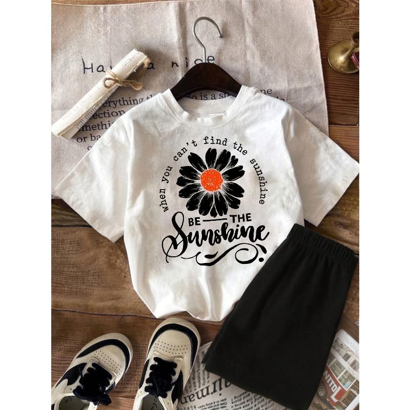 European sizes New Summer Outfit for When You Can T Locate The Sunshine, Become The Sunshine Short-Sleeved T-Shirt 110 белый