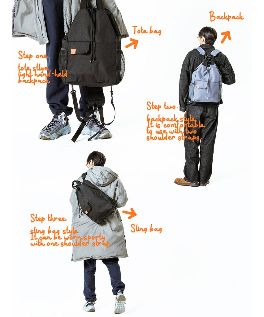 Aged Gray Repreve 3-Step Backpack (Gray)