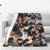 Custom Sofa Fleece Cha-A Singer Eun Woos Throw Blanket Warm Flannel Kpop Star Blankets For Bedding Travel Sofa Quilt