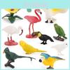 Miniature Flamingo Bird Figurine Pvc Wildlife Animal Model For Classroom Decor
