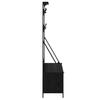 Clothing Rack with Shelf Black Oak Effect 100 X 41 X 184 Cm