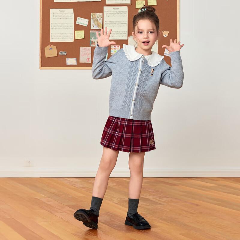 PawinPaw Girls  Cartoon Bear Knit Cardigan 130