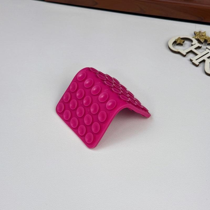 Silicone Suction Cup Phone Holder Multi-Functional Anti-Slip Mobile Fixture Pad Double Sided Detachable For Phone Tablet