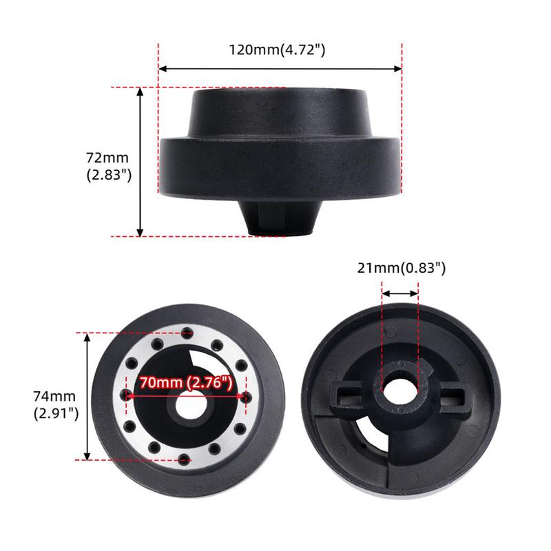 Sturdy Steering Wheel Boss Adapter Car Upgrade Hub Connector Kit for BMW E46 328i 323i 325i 330i Modification Accessories