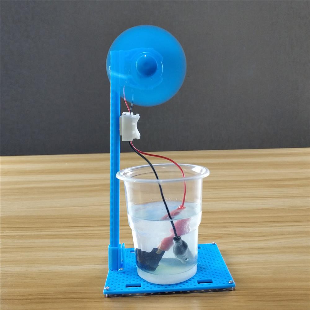 Physics STEM Technology Gadget Kids Science Toys 2In1 Brine Power Electric Fan Educational Toys for Children DIY Craft Toy