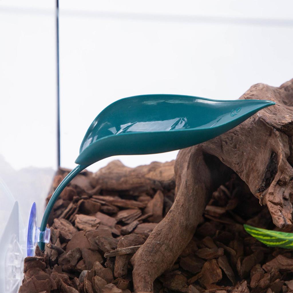 3Pcs Turtle Basking Leaf Shape Bearded Basking Platforms With Suction Cups Tree Frog Tank Accessories Tank Decoration