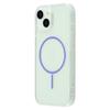 For iPhone 15 Magnetic Case Acrylic TPU Clear Phone Back Cover