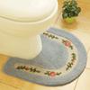 Rural U-shaped Toilet Seat Cushion Bathroom Absorbent Floor Mat Door Mat Waterproof and Anti Slip Carpet