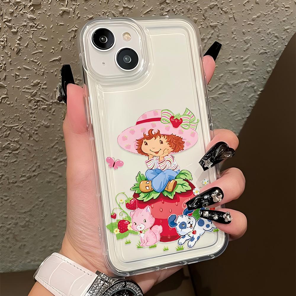 

Cute S-Strawberry S-Shortcake Phone Case For Samsung Galaxy S25 S24 S23 S22 S21 S20 S10 Note20 10 FE Ultra Plus 4G 5G Back Cover Samsung S20 FE