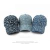 Denim Hat Female Floral Hard Top Baseball Cap