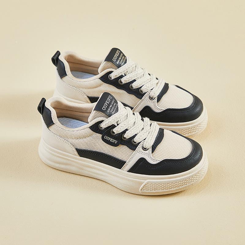 Spring White Shoes New Style of Female Students' Thick-soled Height-enhancing Sports Shoes Casual