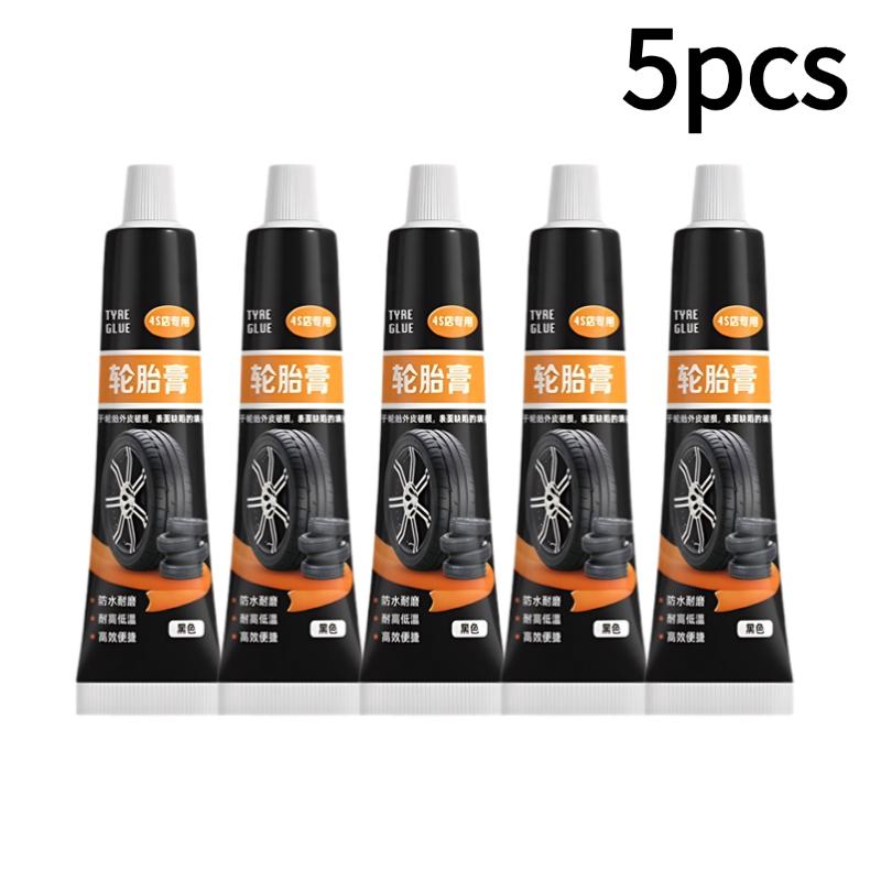 1/2/3/4/5pcs Tire Repair Glue Waterproof High Temperature Resistant Black Sealing Strong Rubber Wear-resistant Glue